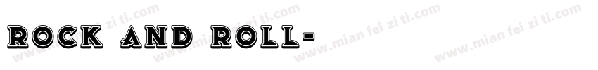 rock and roll字体转换